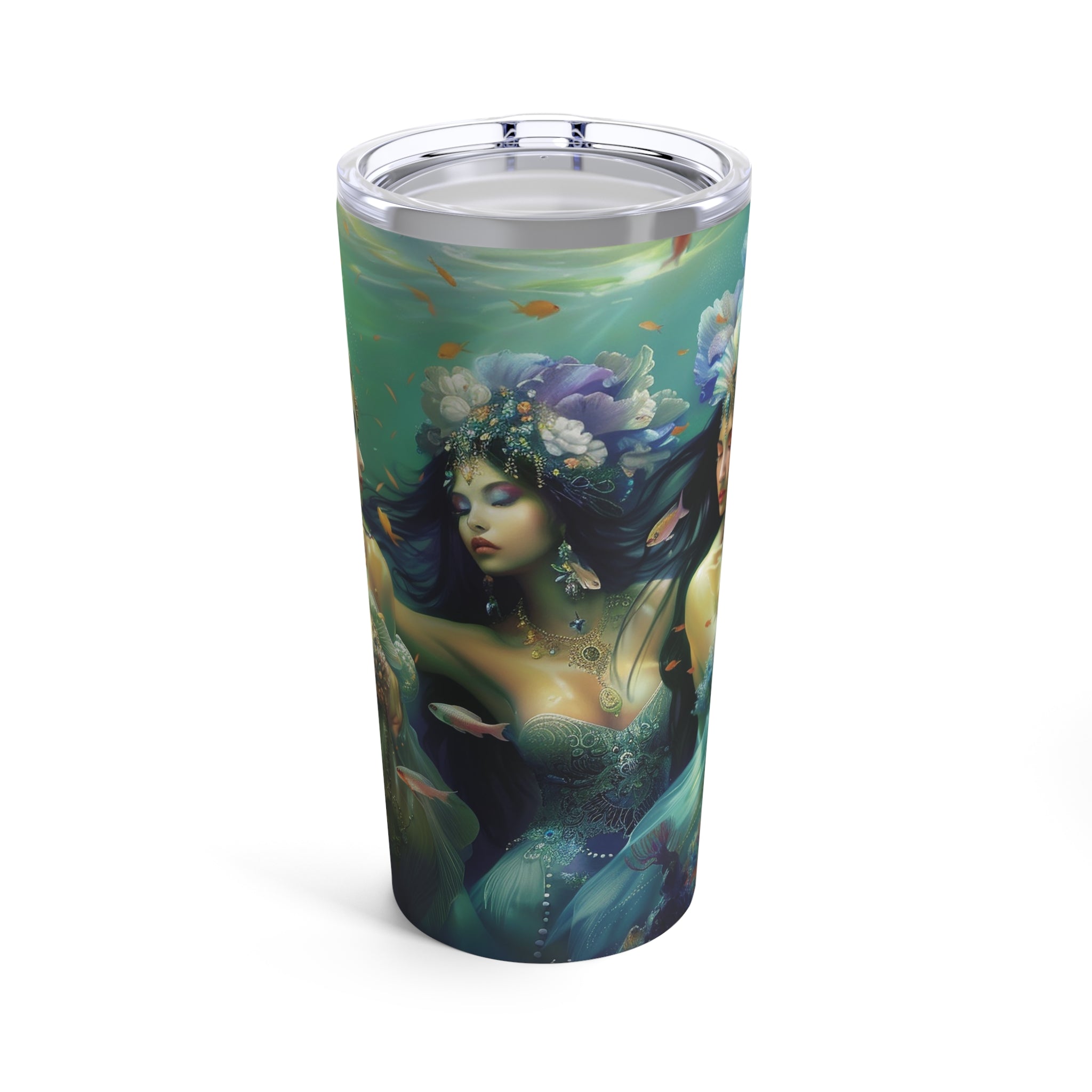 02 Flowy Water Goddesses, Mermaidcore, Fairycore, Goddess, Stainless Steel Travel Tumbler 20oz